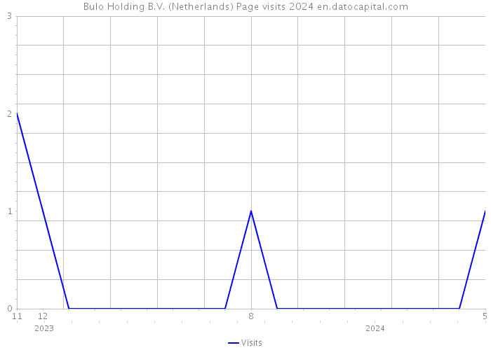 Bulo Holding B.V. (Netherlands) Page visits 2024 