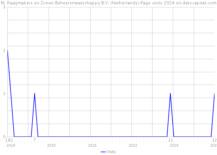 M. Raaijmakers en Zonen Beheersmaatschappij B.V. (Netherlands) Page visits 2024 