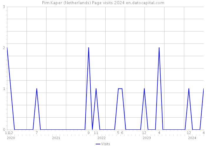 Pim Kaper (Netherlands) Page visits 2024 