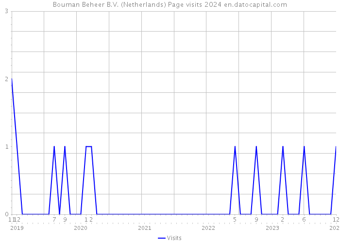 Bouman Beheer B.V. (Netherlands) Page visits 2024 