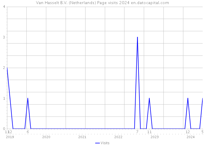 Van Hasselt B.V. (Netherlands) Page visits 2024 