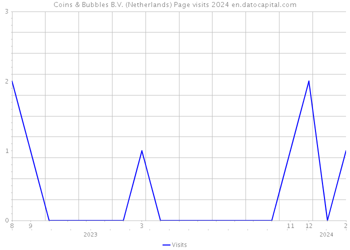 Coins & Bubbles B.V. (Netherlands) Page visits 2024 