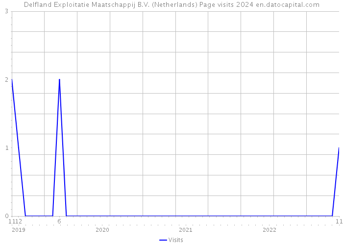 Delfland Exploitatie Maatschappij B.V. (Netherlands) Page visits 2024 