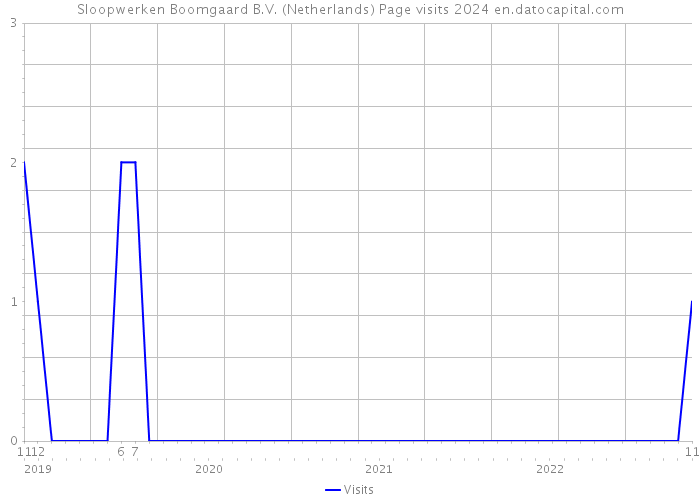 Sloopwerken Boomgaard B.V. (Netherlands) Page visits 2024 