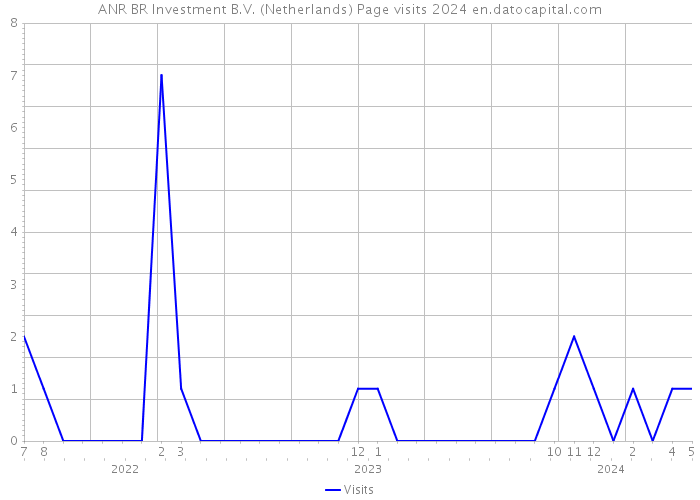 ANR BR Investment B.V. (Netherlands) Page visits 2024 