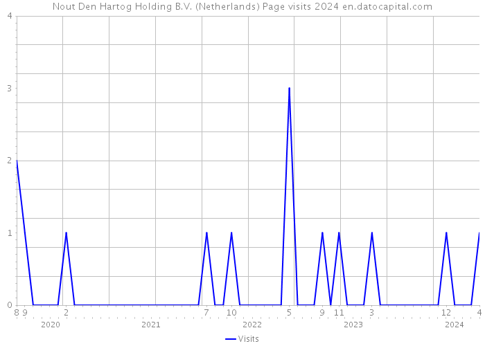 Nout Den Hartog Holding B.V. (Netherlands) Page visits 2024 