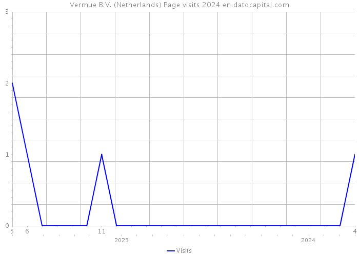 Vermue B.V. (Netherlands) Page visits 2024 