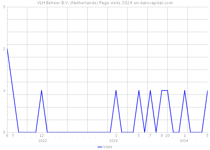 VLH Beheer B.V. (Netherlands) Page visits 2024 