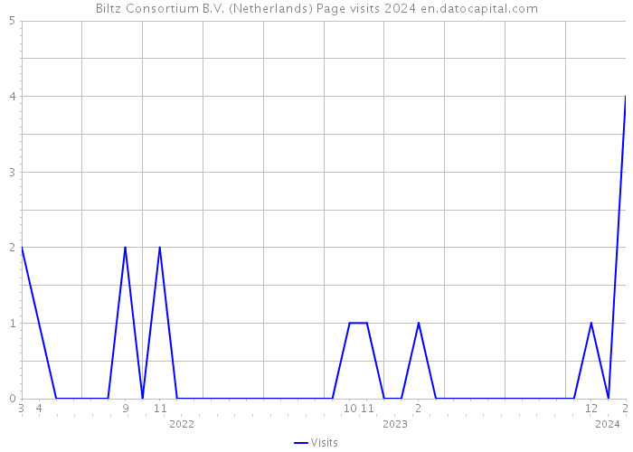 Biltz Consortium B.V. (Netherlands) Page visits 2024 