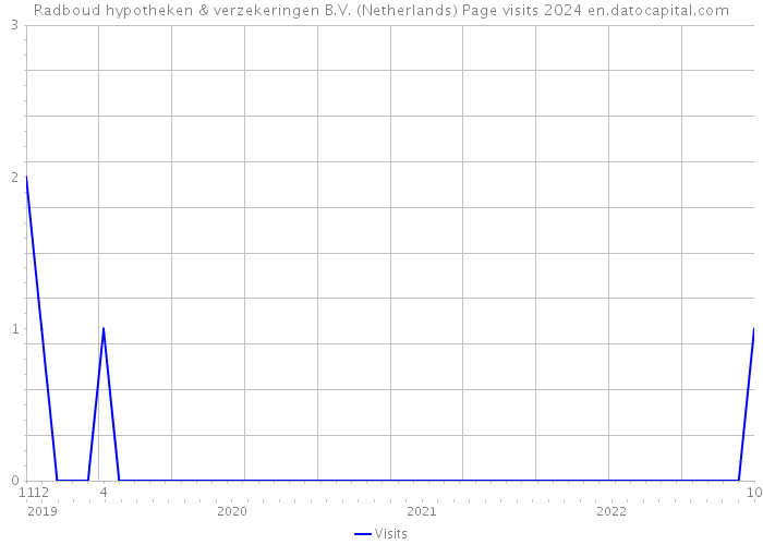 Radboud hypotheken & verzekeringen B.V. (Netherlands) Page visits 2024 