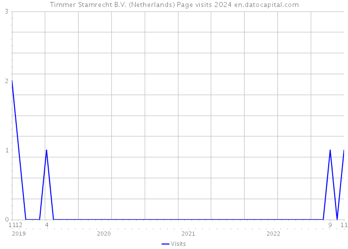 Timmer Stamrecht B.V. (Netherlands) Page visits 2024 