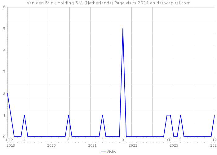 Van den Brink Holding B.V. (Netherlands) Page visits 2024 