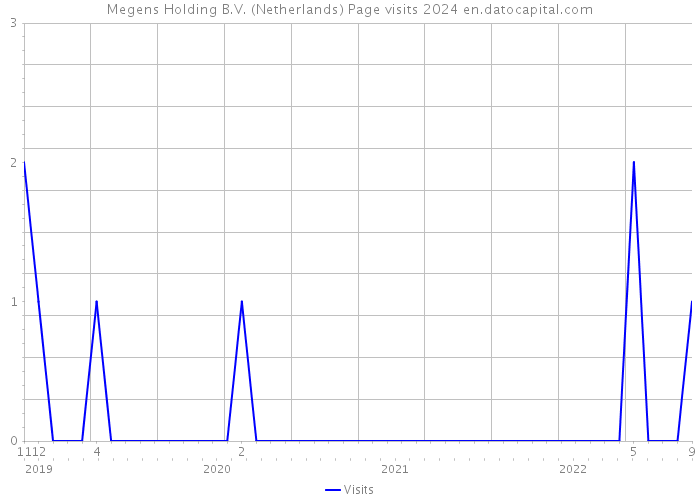 Megens Holding B.V. (Netherlands) Page visits 2024 