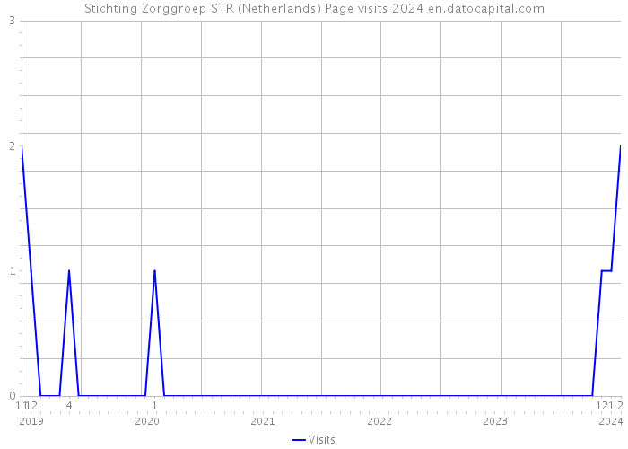 Stichting Zorggroep STR (Netherlands) Page visits 2024 