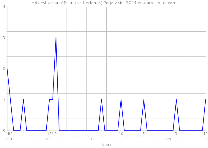 Adviesbureau APcon (Netherlands) Page visits 2024 