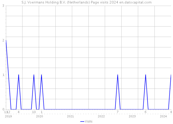 S.J. Voermans Holding B.V. (Netherlands) Page visits 2024 