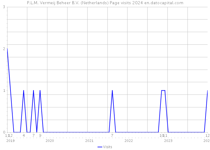 P.L.M. Vermeij Beheer B.V. (Netherlands) Page visits 2024 