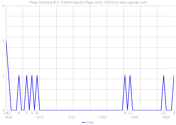 Vlaar Holding B.V. (Netherlands) Page visits 2024 