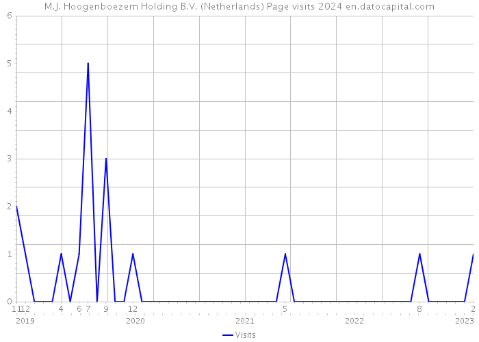 M.J. Hoogenboezem Holding B.V. (Netherlands) Page visits 2024 