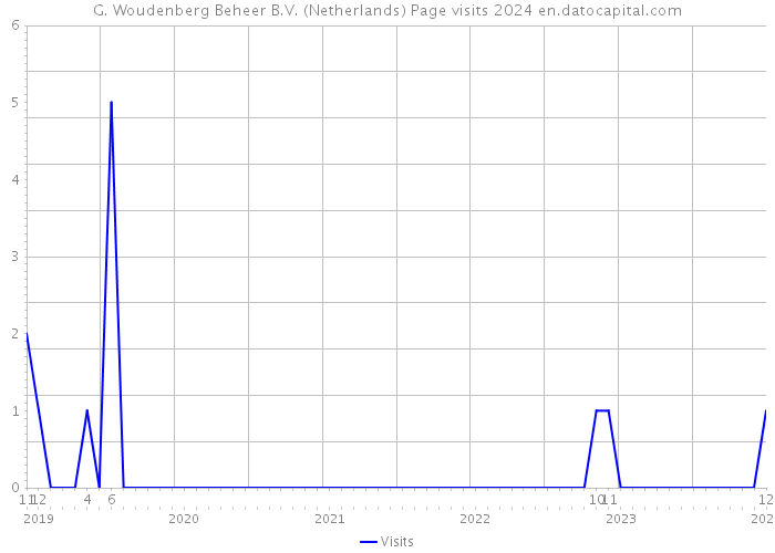 G. Woudenberg Beheer B.V. (Netherlands) Page visits 2024 