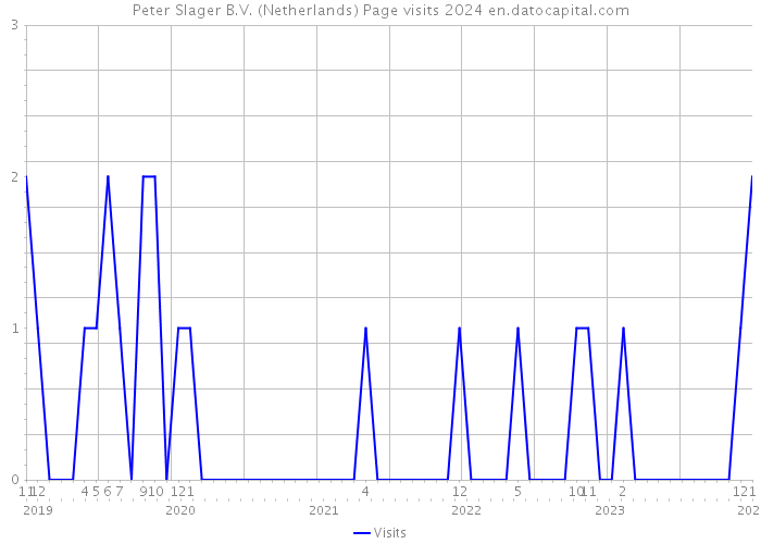 Peter Slager B.V. (Netherlands) Page visits 2024 
