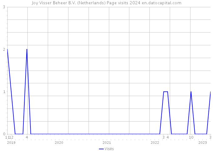 Joy Visser Beheer B.V. (Netherlands) Page visits 2024 