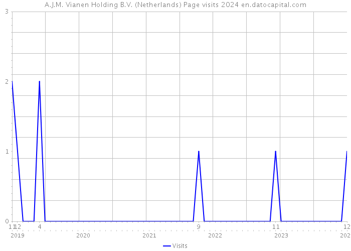 A.J.M. Vianen Holding B.V. (Netherlands) Page visits 2024 