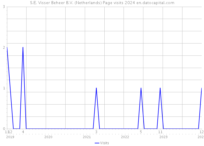 S.E. Visser Beheer B.V. (Netherlands) Page visits 2024 