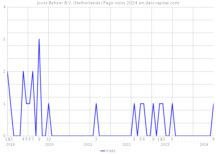 Joost Beheer B.V. (Netherlands) Page visits 2024 