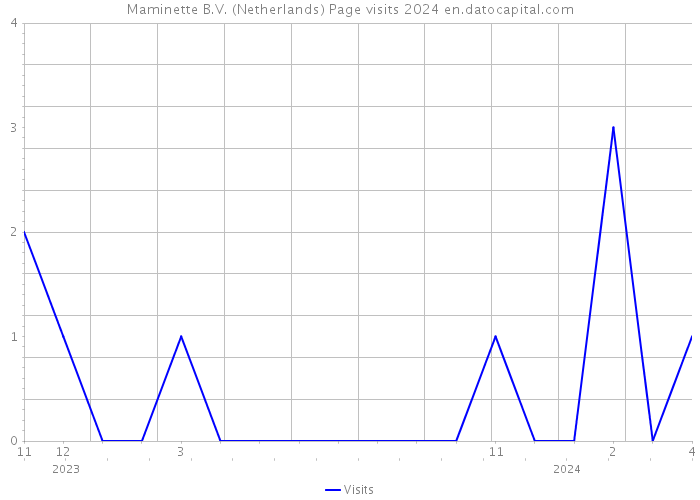 Maminette B.V. (Netherlands) Page visits 2024 