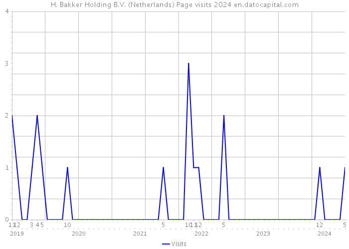 H. Bakker Holding B.V. (Netherlands) Page visits 2024 