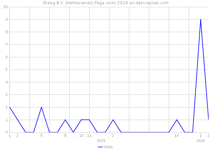 Zheng B.V. (Netherlands) Page visits 2024 