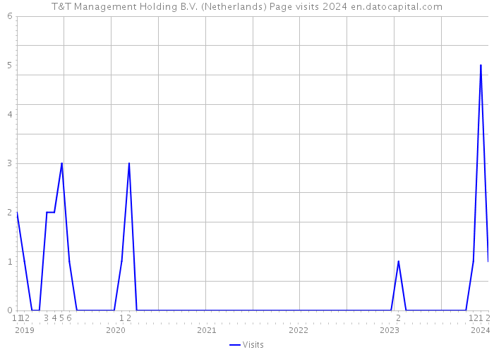 T&T Management Holding B.V. (Netherlands) Page visits 2024 