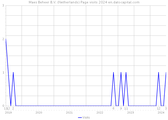 Maes Beheer B.V. (Netherlands) Page visits 2024 
