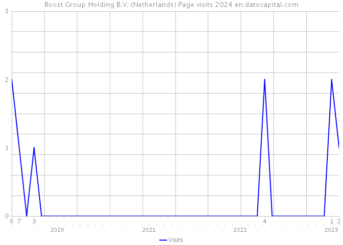 Boost Group Holding B.V. (Netherlands) Page visits 2024 