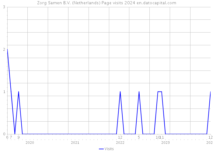 Zorg Samen B.V. (Netherlands) Page visits 2024 