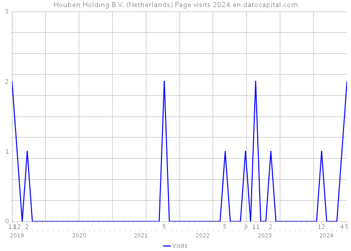 Houben Holding B.V. (Netherlands) Page visits 2024 