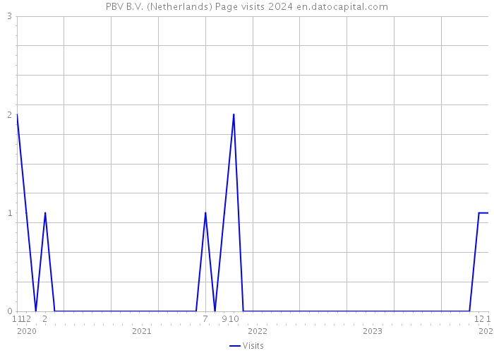 PBV B.V. (Netherlands) Page visits 2024 
