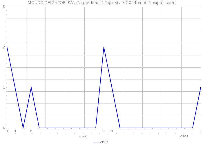 MONDO DEI SAPORI B.V. (Netherlands) Page visits 2024 