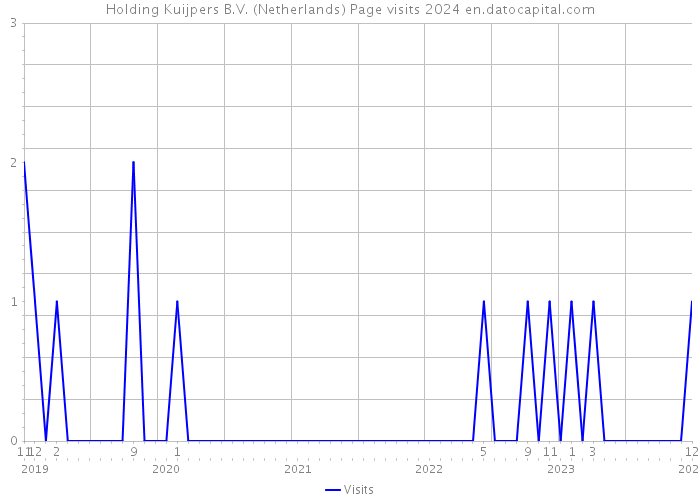 Holding Kuijpers B.V. (Netherlands) Page visits 2024 