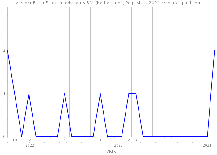 Van der Burgt Belastingadviseurs B.V. (Netherlands) Page visits 2024 