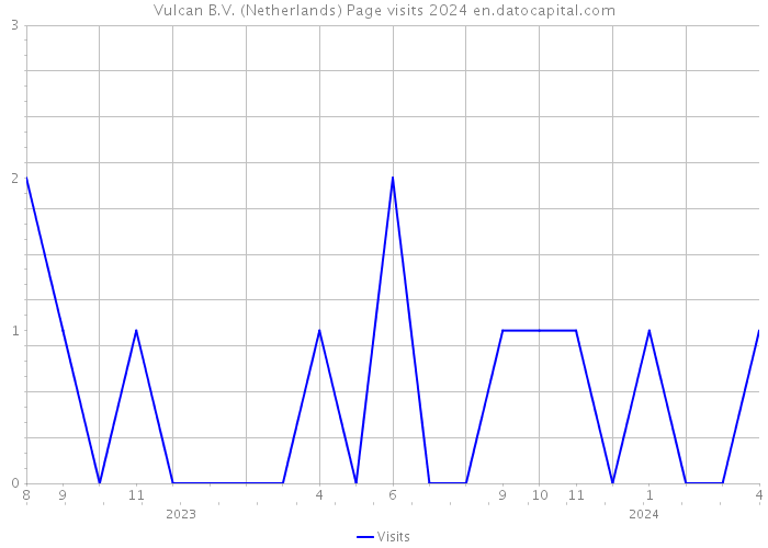 Vulcan B.V. (Netherlands) Page visits 2024 