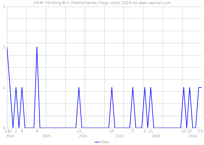 J.H.M. Holding B.V. (Netherlands) Page visits 2024 
