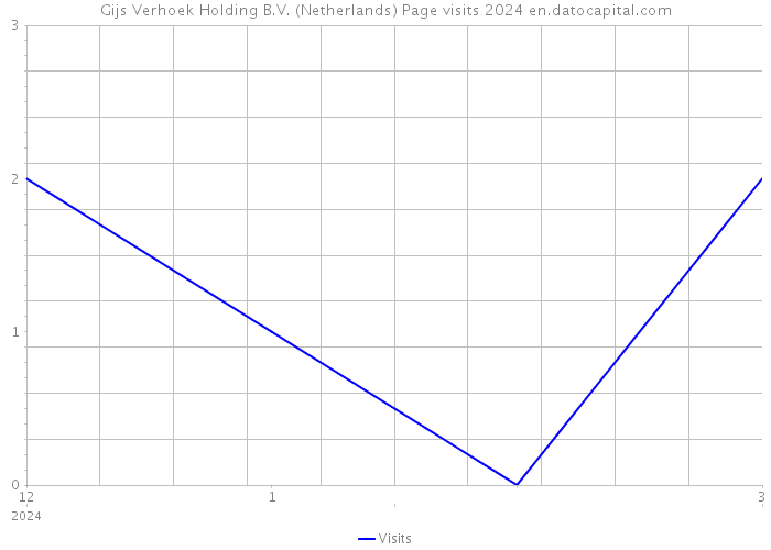 Gijs Verhoek Holding B.V. (Netherlands) Page visits 2024 