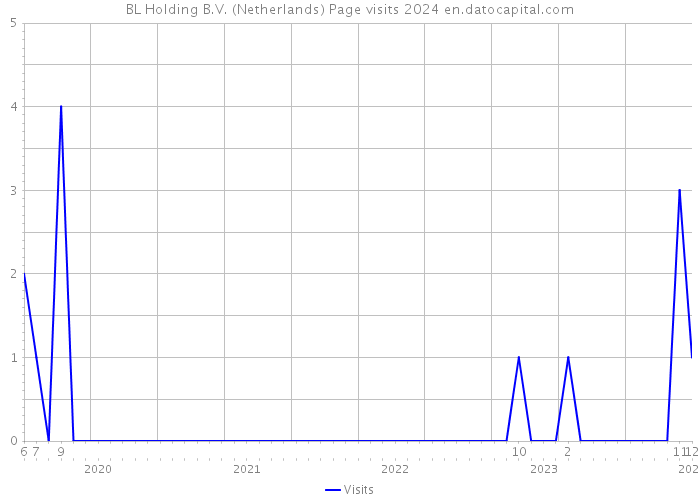BL Holding B.V. (Netherlands) Page visits 2024 