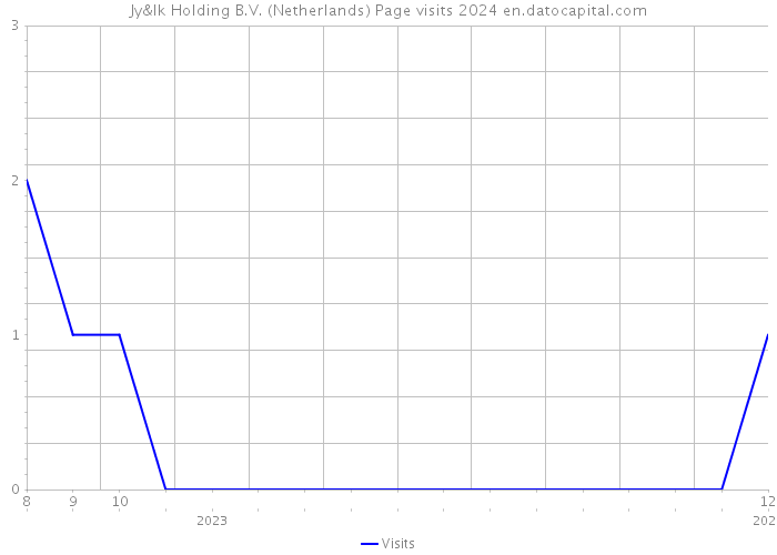 Jy&Ik Holding B.V. (Netherlands) Page visits 2024 