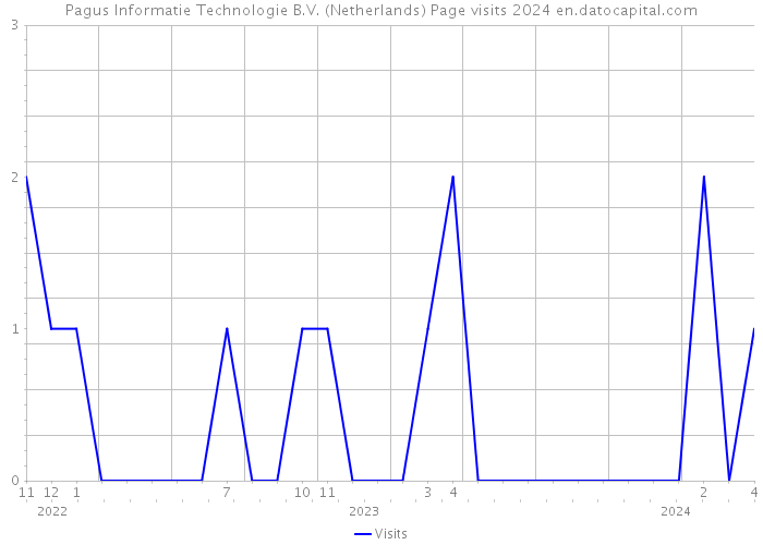 Pagus Informatie Technologie B.V. (Netherlands) Page visits 2024 