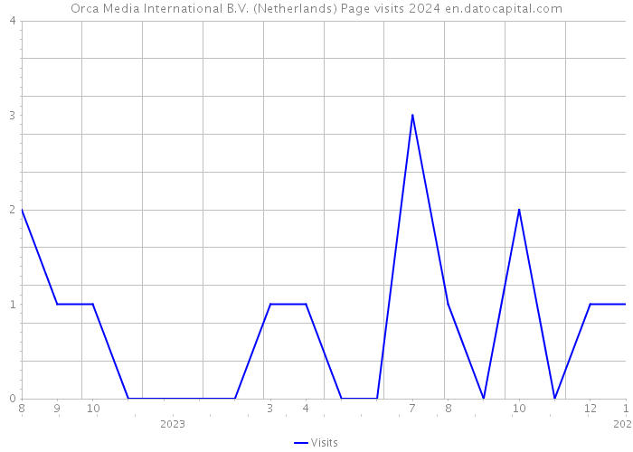 Orca Media International B.V. (Netherlands) Page visits 2024 