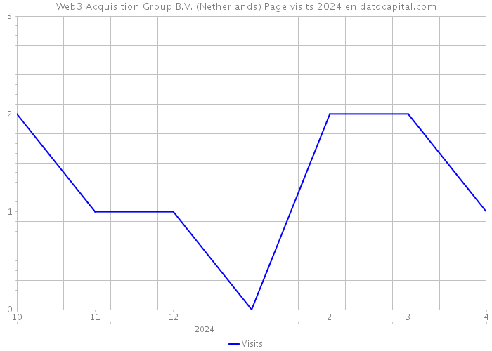 Web3 Acquisition Group B.V. (Netherlands) Page visits 2024 