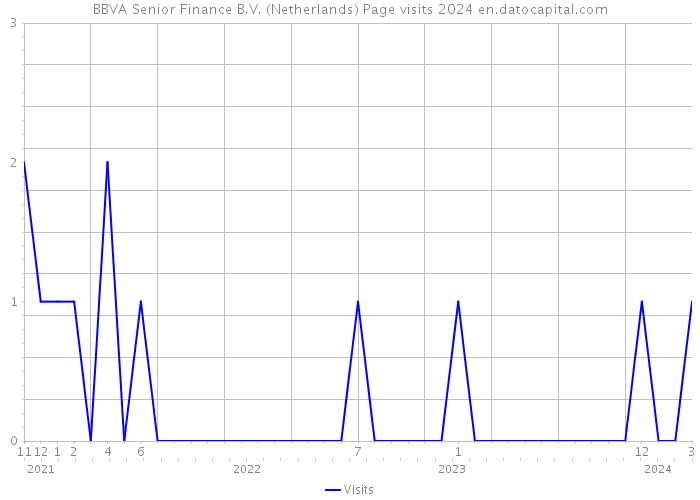 BBVA Senior Finance B.V. (Netherlands) Page visits 2024 